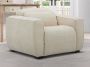 Elektrische relaxfauteuil van beige stof LAGUNDI L 108 cm x H 70 cm x D 114 cm - Thumbnail 1