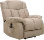 Elektrische relaxfauteuil van stof MELDOLA Beige L 96 cm x H 99 cm x D 95.5 cm - Thumbnail 2