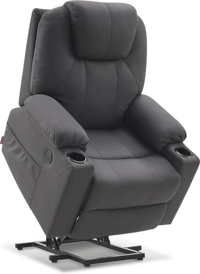 Elektrische Relaxstoel met Opstahulp en Massagestoel tot 140 Graden