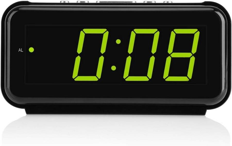 Elektronische tafel digitale wekker 220 V groot 18 inch LED-display snooze functie Groen