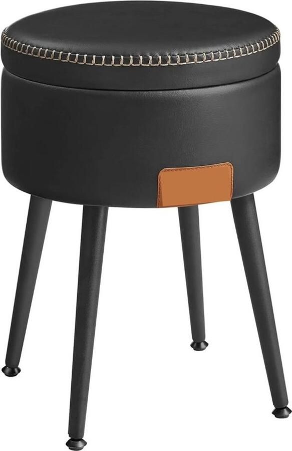 EliteNest Opbergbank Opvouwbare Zitbank Kunstleer Tot 300 kg 120L Opslagruimte Zwart Comfortabel & Duurzaam Design