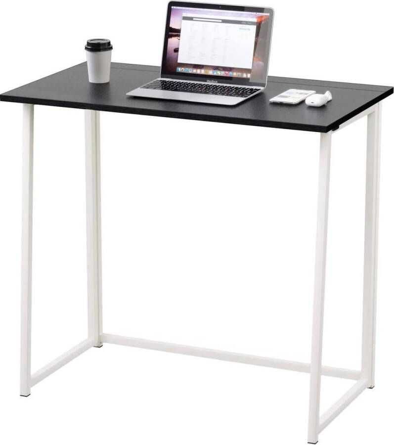 Elysium Computer Bureau 80x45x74cm Huishoudelijke Opvouwbare Bureau Studie Tafel Bespaar Ruimte Notebook Office Desktop zwart