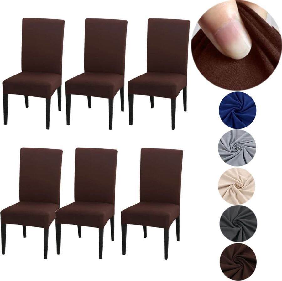 Stoelhoezen 6-delige set voor schommelstoelen afneembare wasbare stoelbescherming decoratie stretch stoelhoezen voor eetkamer bruiloft hotel keuken feestdecoratie ceremonie koffie