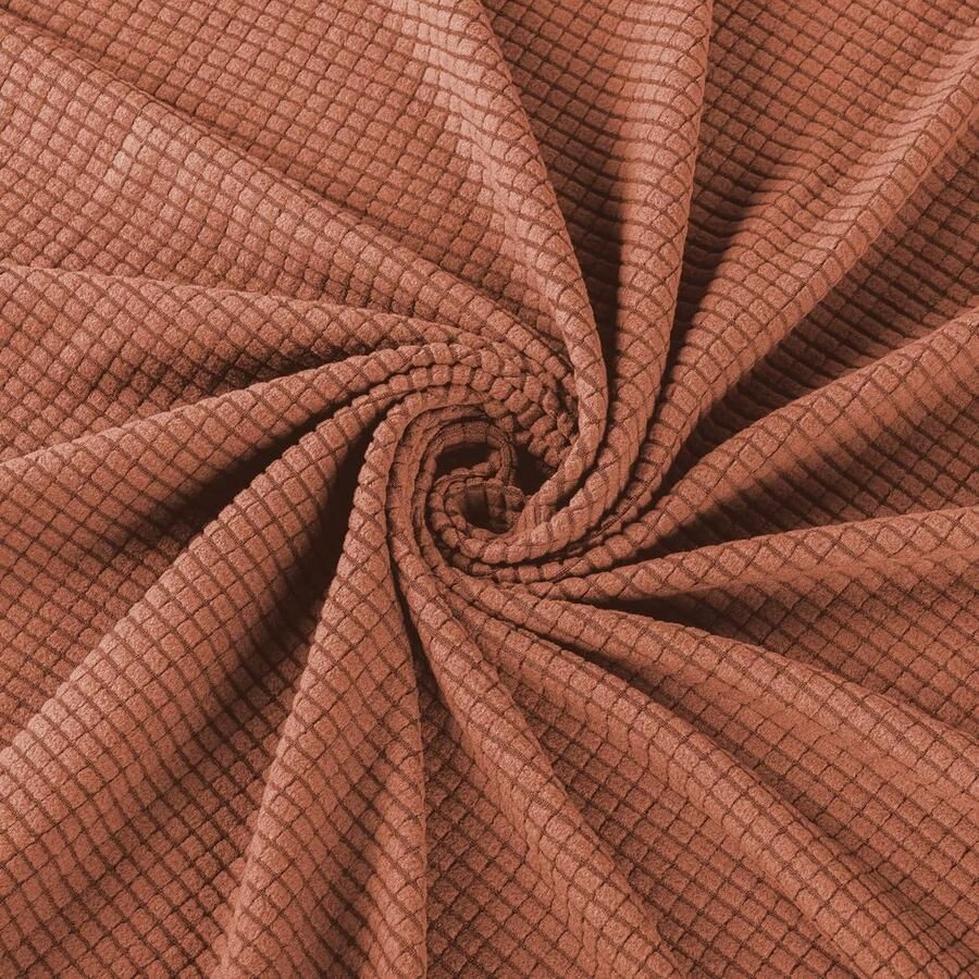 Jacquard stoelhoes stoelbeschermer stretchhoes voor relaxstoel compleet elastische hoes voor televisiestoel ligstoel stoel koraalrood