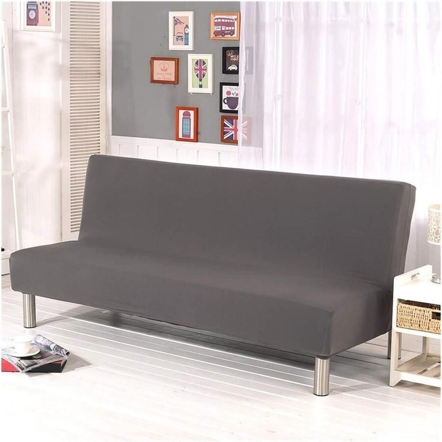 Jacquard 3-zits bankovertrek superzacht antislip stretch vier seizoenen universeel elastisch grijs honden katten huisdieren