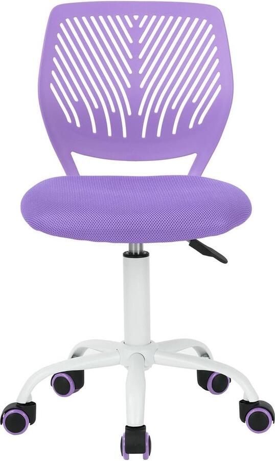 Verstelbare paarse armloze design computerstoel kinderstudie thuis- en kantoorstoel 385 cm x 40 cm x 75-87 cm - Foto 2
