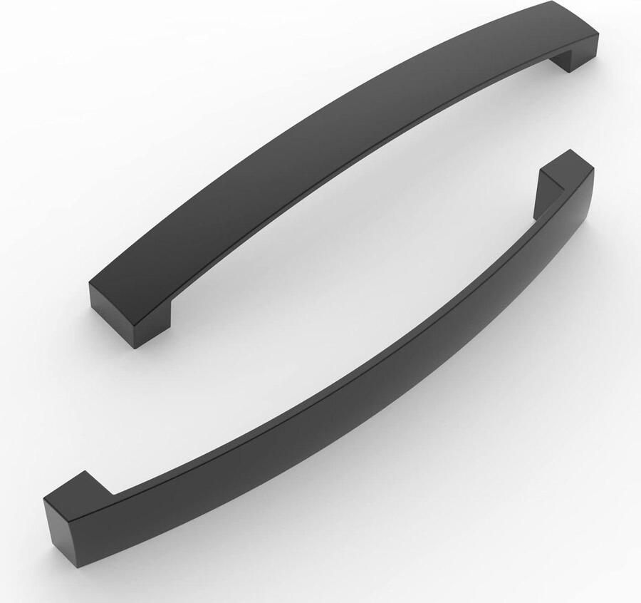 Meubelgrepen 5 stuks boorgatafstand 192 mm stanggreep kabinet arch pull keukenhandvat voor keukenkastdeur slaapkamer commode lade badkamer mat zwart