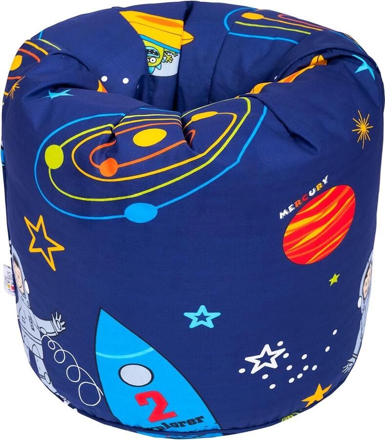 Bed Kinderzitzak met vulling Comfortabel peutermeubilair Vloerkussen Kinderzitzak Kinderkamer Speelkamer Ergonomisch ontworpen zitzak