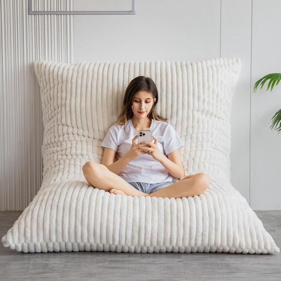 Enorme zitzakbed multifunctionele zitzakstoel met comfortabele stof en vloervriendelijk ontwerp