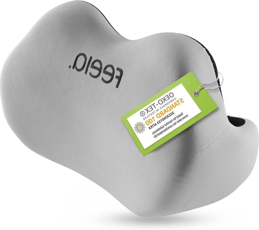 Ergonomic Back Cushion for Office Chair Lumbar Support for Home Office or Home (Silver)