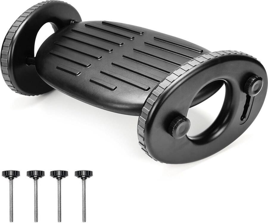 Ergonomisch Aanpasbaar Onder Tafel Voetenbankje Comfortabel en Aanpasbaar 1 stuk Zwart Hout en Kunststof