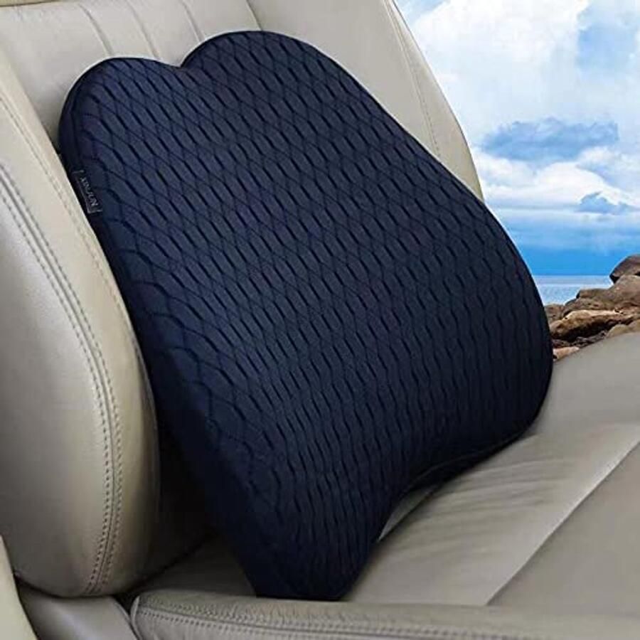 Ergonomisch Auto Lendensteunkussen van Traagschuim voor Bureaustoelen en Auto's Ondersteuning en Comfort - Foto 2