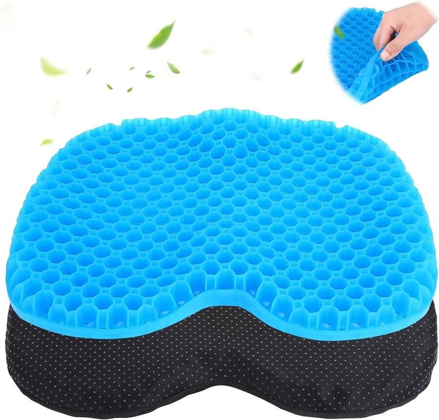 Ergonomisch Gel Zitkussen voor Bureaustoel Auto en Rolstoel