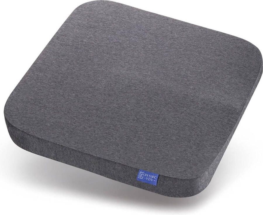 DYNMC you zitkussen stoel test ZEER GOED zitkussen bureaustoel [ONTWIKKELD MET FYSIOTHERAPEUTEN] Traagschuim stoelkussen verlicht de rugdruk en verhoogt het zitcomfort Zitkussen orthopedisch stuitkussen grijs - Foto 2