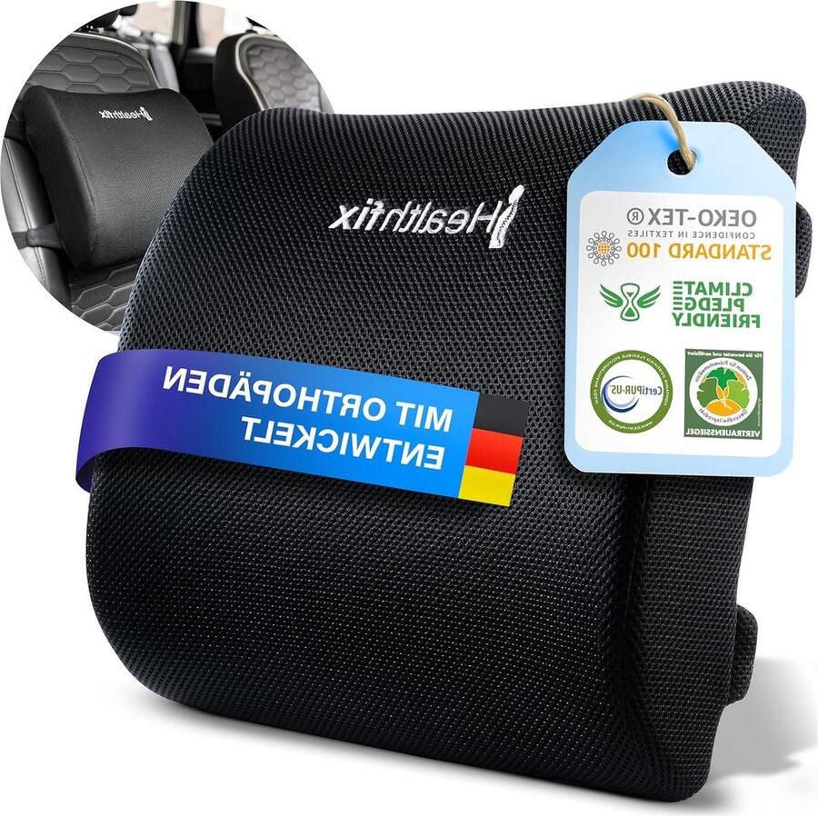 Ergonomisch Lendenkussen Geheugenschuim Voor Bureaustoel en Auto