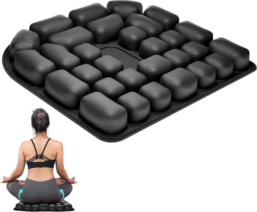 Orthopedisch Zitkussen Ergonomisch Opblaasbaar Stuitkussen Hemorroïdenkussen voor Bureaustoel Draagbaar Zitkussen voor Zwangerschap Drukzweren Postnatale Ischias