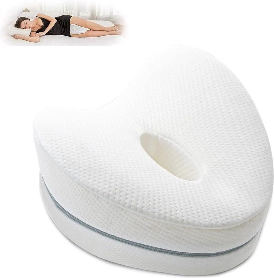 Ergonomisch orthopedisch kniekussen voor zijslapers traagschuim kalmerende pijnverlichting bij ischias rug heupen been en knie ondersteuning Kniekussen voor in bed
