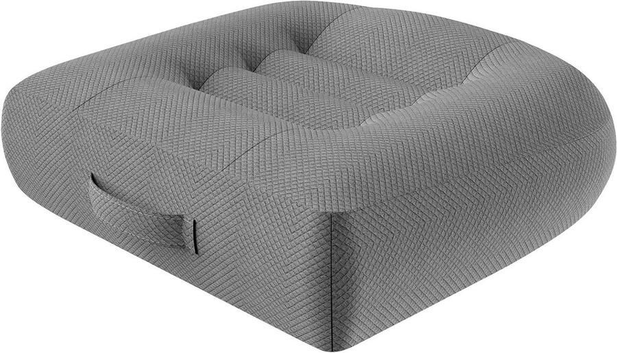 Ergonomisch Orthopedisch Zitkussen 40 x 40 cm Grijs Voor Autostoel Verhogingsstoel Eetkamerstoel Bureaustoel Rolstoel Tuinstoelen en Bank