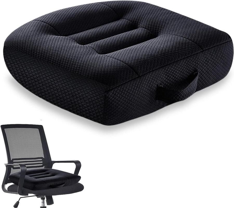 Ergonomisch orthopedisch zitkussen 40 x 40 cm voor bureaustoel auto en rolstoel Extra breed stoelkussen
