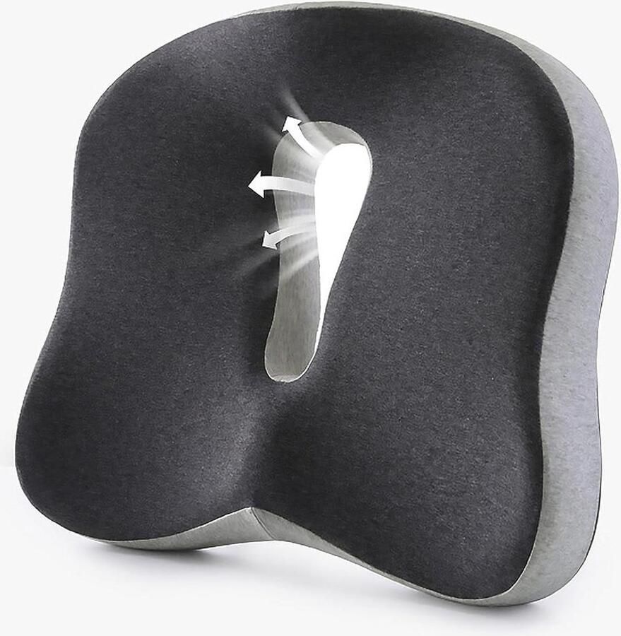 Memory Shape Ergonomic Seat Cushion for Office Chair Stool Orthopedic Coccyx Relief Pain Relief for Car Office Chair