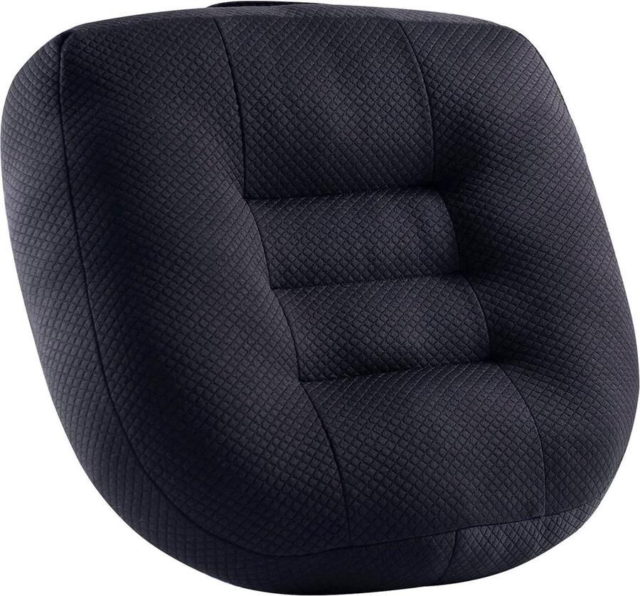 Ergonomisch orthopedisch zitkussen voor bureaustoel auto zitkussen volwassenen stoelverhoging rugpijn zwart 40 x 40 cm
