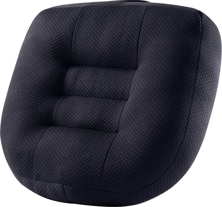 Ergonomisch Orthopedisch Zitkussen Voor Bureaustoel en Auto 1 stuk Zwart 40 x 40 cm