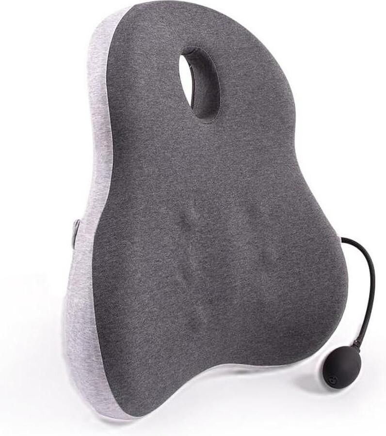Ergonomisch traagschuim rugkussen dikte verstelbaar lendenkussen grijs voor bureaustoel autostoel rolstoel Ergonomische rugkussen