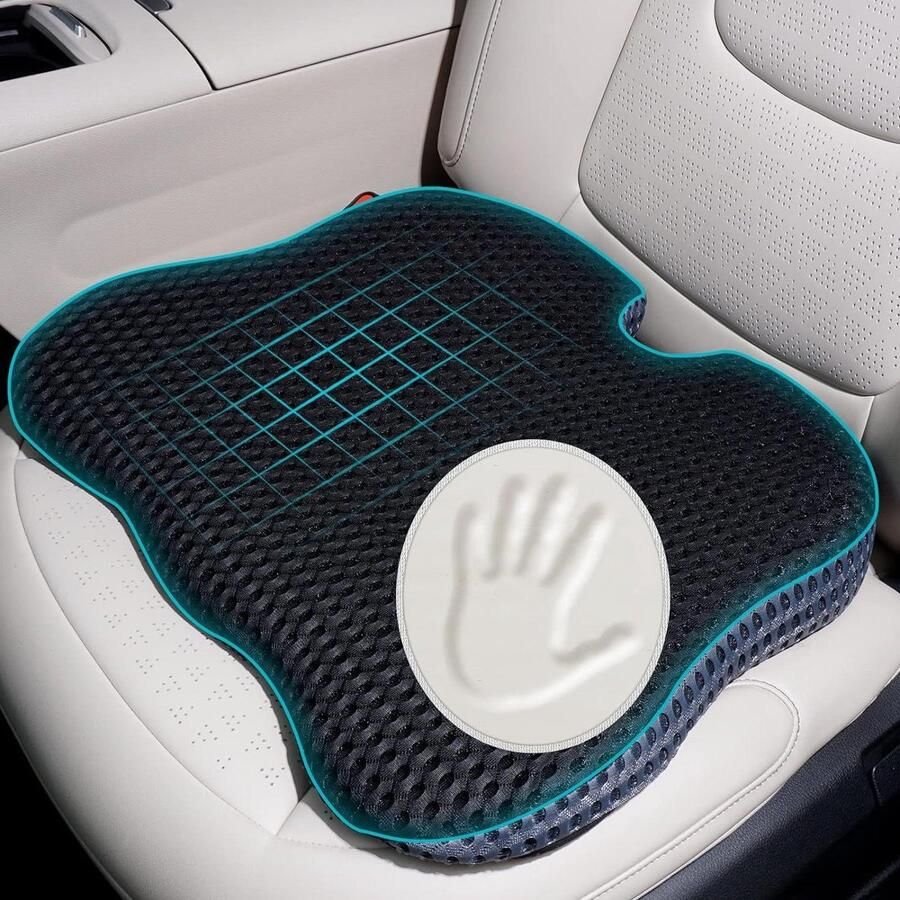 Ergonomisch traagschuim wigkussen voor auto en volwassenen Pijnverlichting en verbetering bij het zitten Bureaustoel autostoel