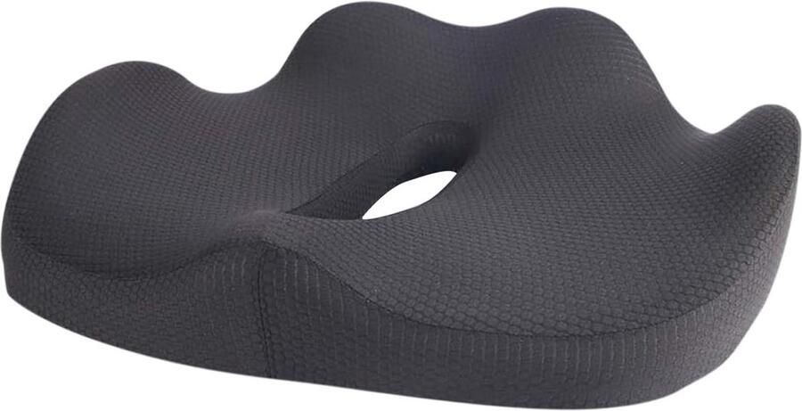 Ergonomisch traagschuim zitkussen voor bureaustoel orthopedisch stuitbeenkussen auto en rolstoel comfortabel zitten
