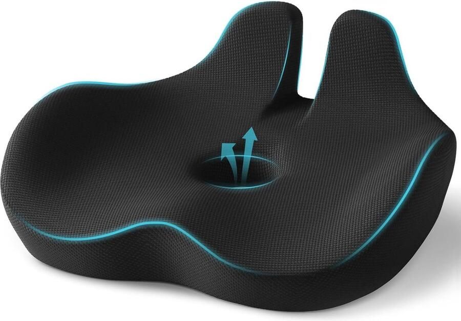 Hemorrhoids Coccyx Cushion Orthopedic Seat Cushion Ergonomic Seat Cushion Memory Foam Non-Slip for Office Chair Car Sofa Wheelchair Gaming Chair