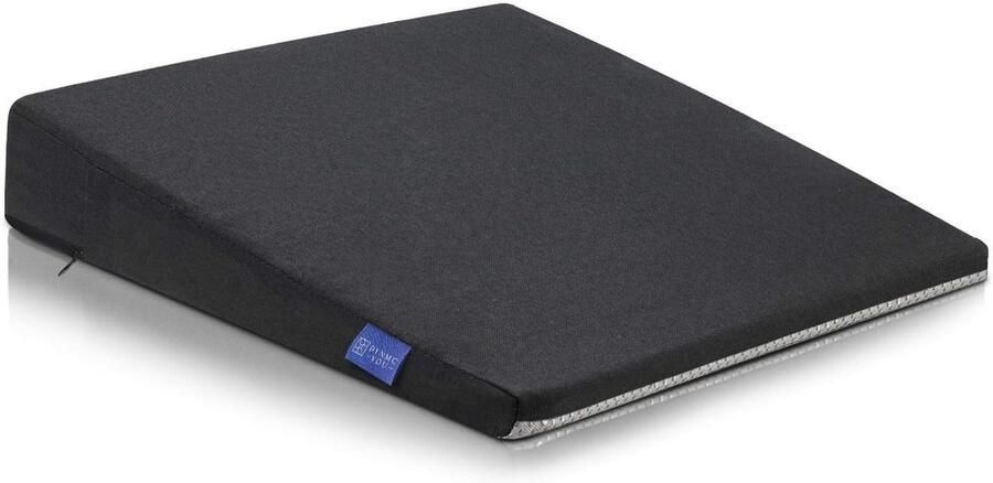 Wigkussen voor bureaustoel Ergonomisch zitkussen stoel Comfortabel en vormvast Schuimrubberen kussen stoelverhoger Zwart Premium Design - Foto 2