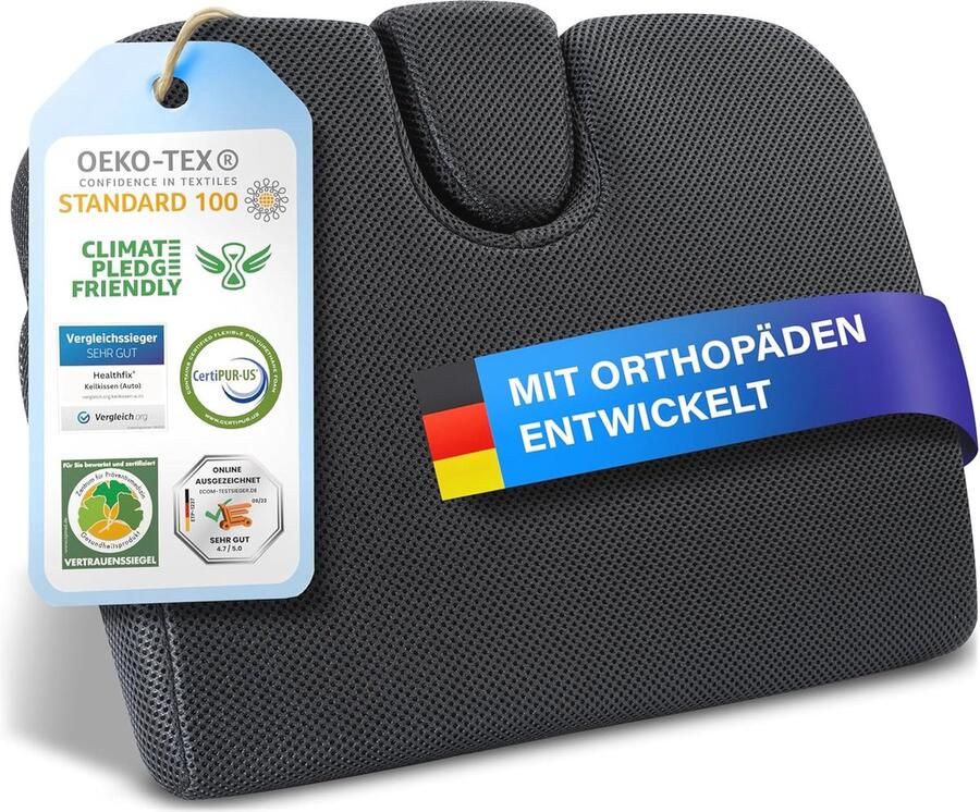 Ergonomisch Wigkussen voor Verbeterde Zithouding Comfortabel Orthopedisch Zitkussen voor Stoel en Auto