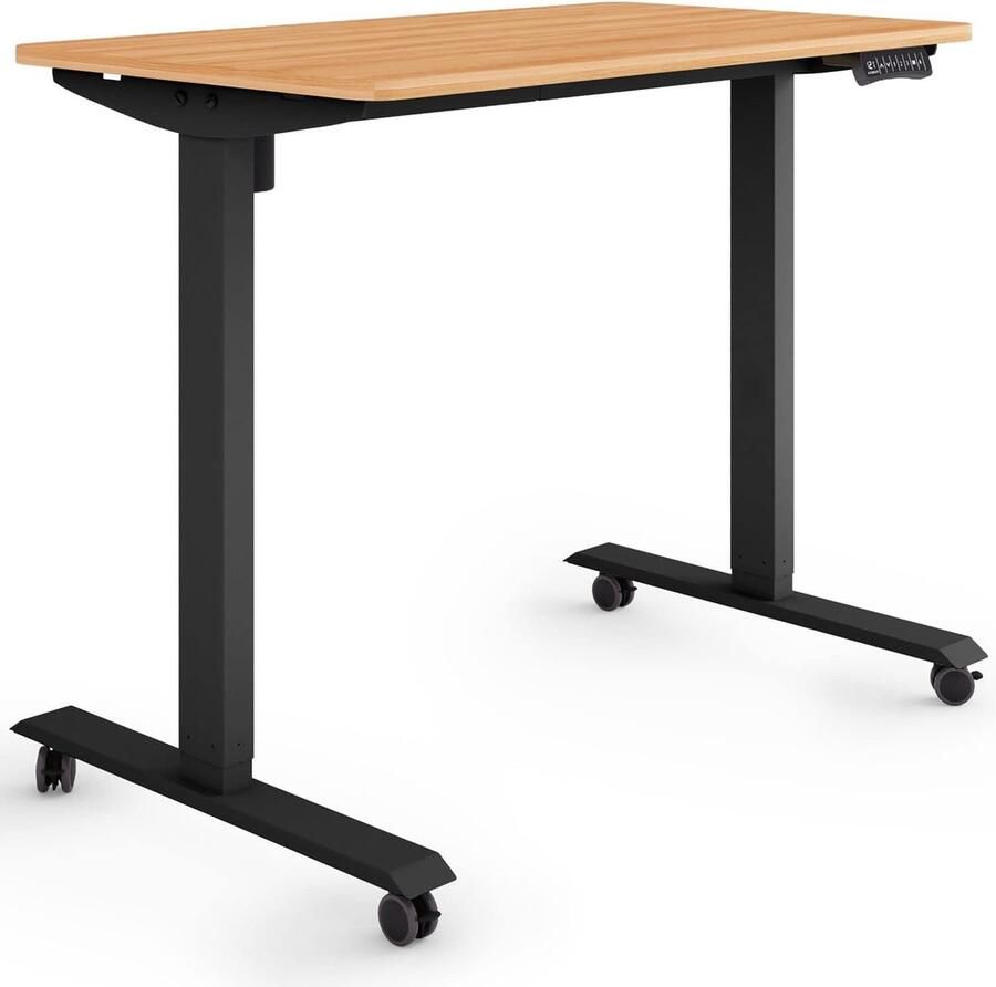 Ergonomisch zit-sta bureau 100x60cm met elektrische verstelhöhe en geheugenfunctie