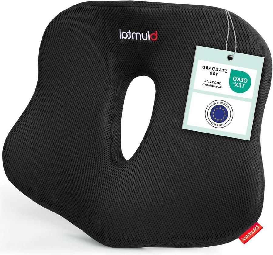 Ergonomic Seat Cushion for Office Chair Back Cushion Lumbar Support Cushion Ergonomic Backrest by Blumtal