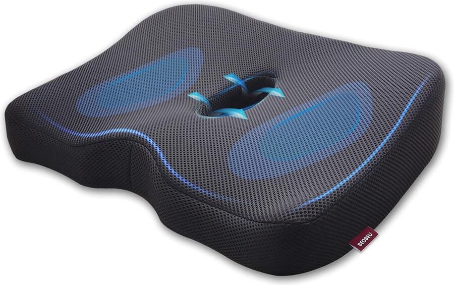 Ergonomisch Zitkussen van Traagschuim voor Bureaustoelen en Autostoelen Ademend Ontwerp voor Comfort en Ondersteuning