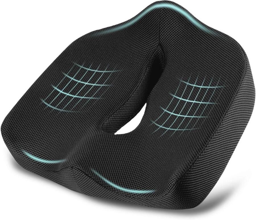 Ergonomisch zitkussen voor bureaustoel en autostoel traagschuim