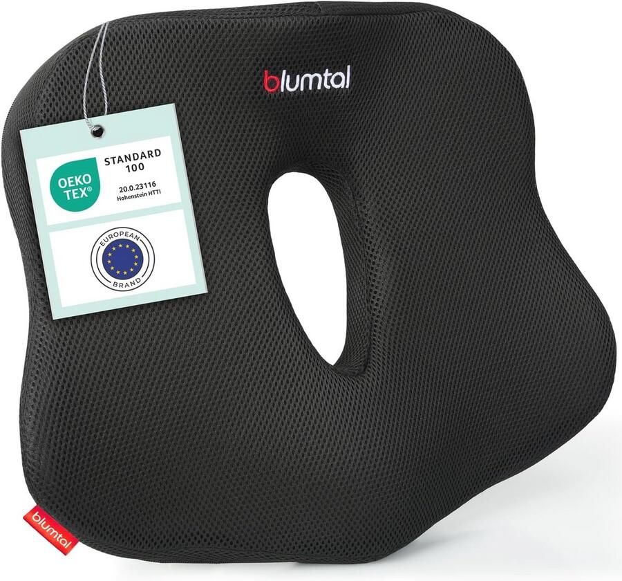 Ergonomisch Zitkussen voor Bureaustoel Lendensteun en Rugkussen voor Optimaal Comfort