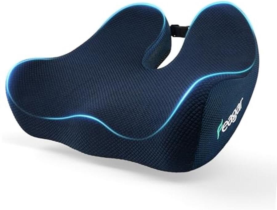 Ergonomisch Zitkussen voor Comfort en Ondersteuning Orthopedisch Traagschuim Kussen voor Stuitbeen en Heupen Geschikt voor Bureaustoel Auto Rolstoel en Meer