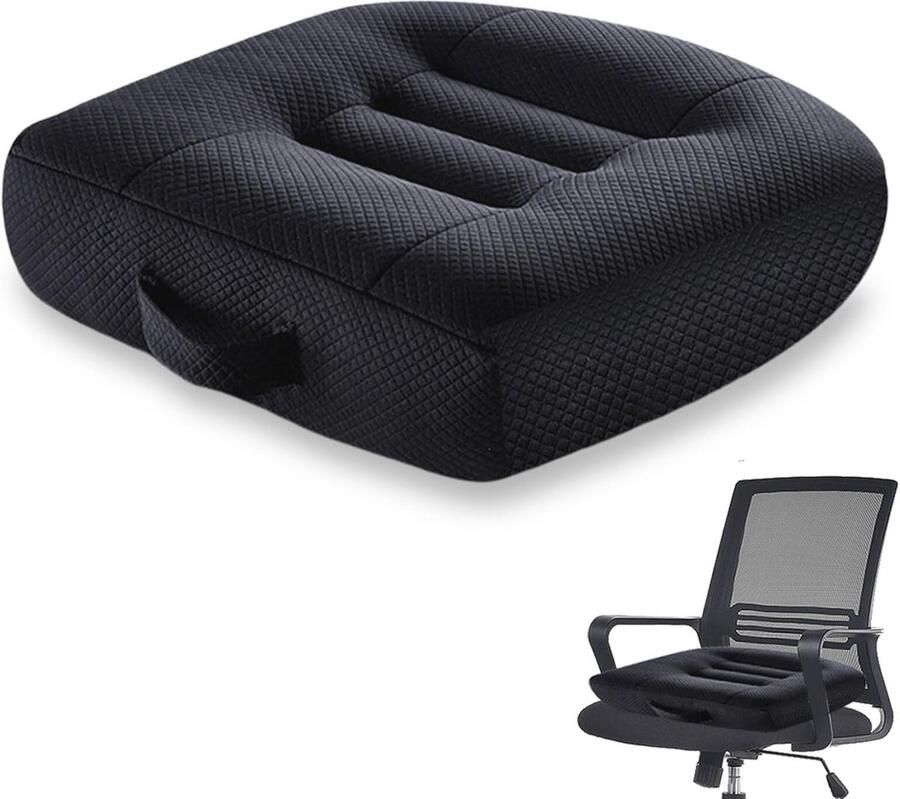 Ergonomisch Zitkussen voor Volwassenen 40 x 40 cm Orthopedisch Stoelkussen Ideaal voor Auto Bureaustoel en Rolstoel