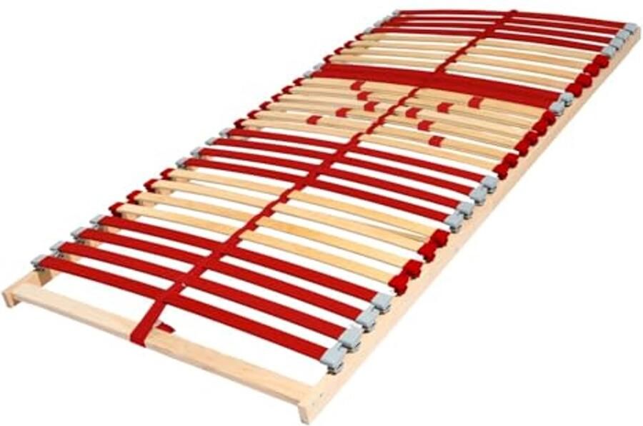 Ergonomische 7-zone Lattenbodem 140 x 200 cm met Verstelbaar Hoofdeinde voor Optimale Slaapcomfort