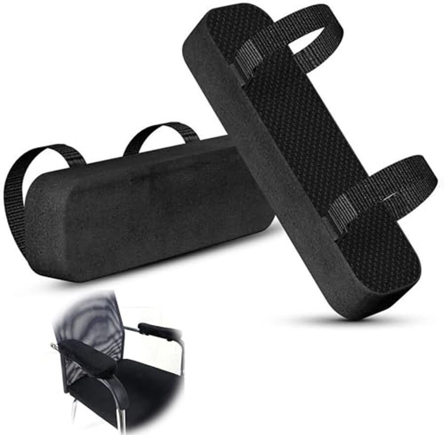 Ergonomische Armleuningkussens voor Bureaustoelen 2 Stuks Antislip Elleboogsteun Kussens
