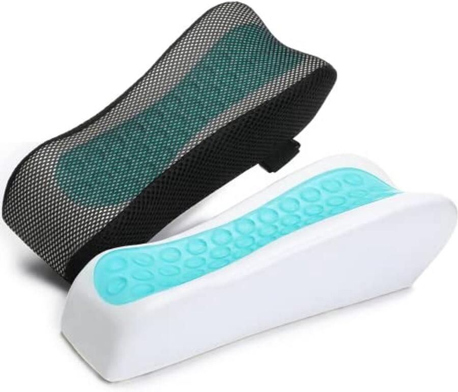 Ergonomische Armsteunkussens voor Bureaustoelen en Gamingstoelen – 2-delige Set met Koelgel