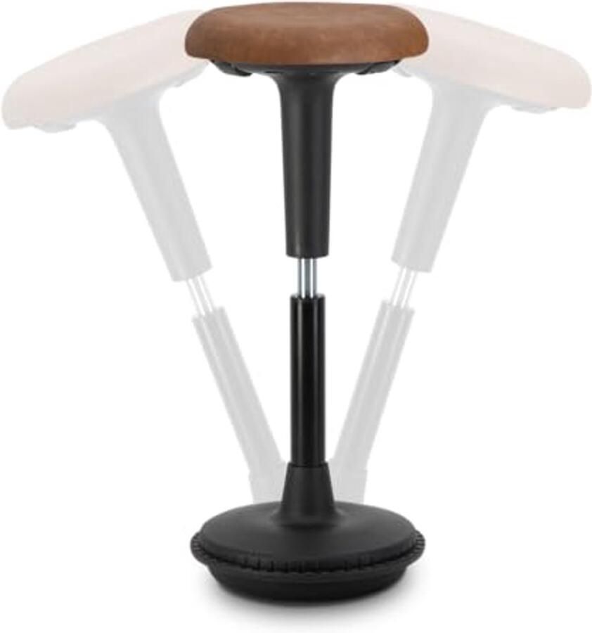 Ergonomische Bureaustoel en Wiebelkruk In Hoogte Verstelbaar Rugvriendelijk voor Thuis en Kantoor