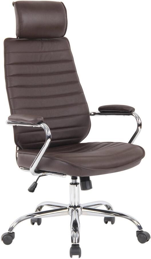 Ergonomische Bureaustoel Leer Directiestoel Duurzaam en Onderhoudsvriendelijk