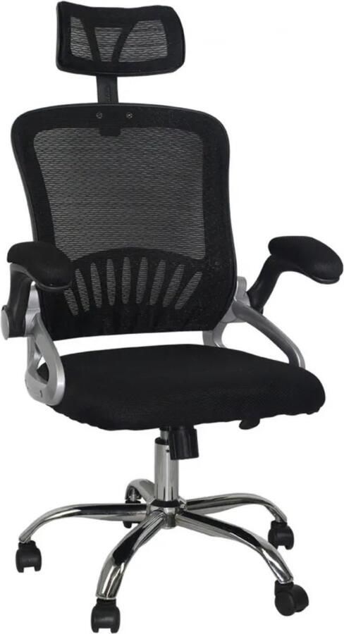 Bolt Edge Ergonomische Bureaustoel Linnen Met hoofdsteun Zwart Tot 200kg