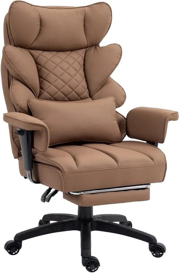 Corenia Ergonomische Bureaustoel Loungestoel Gamingstoel met Pocketvering en Lendensteun Comfortabele Kantoorstoel met Armleuningen Verstelbare Hoge Rugleuning Draai- en Roldesign Voor Gaming & Thuiswerken Zwart