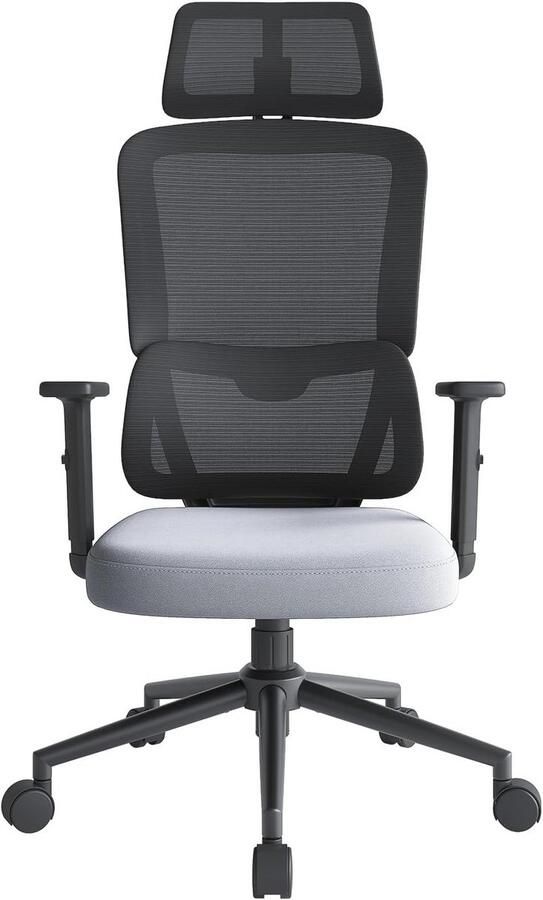 Ergonomische bureaustoel met automatische lendensteun en verstelbare hoofdsteun Comfortabel voor thuis en op kantoor