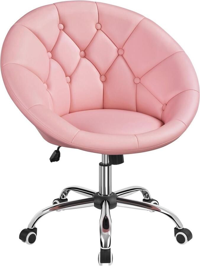 Ergonomische bureaustoel met getufte zitting en verstelbare hoogte voor kantoor en thuis