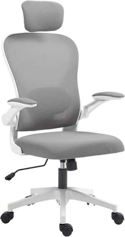 Ergonomische Bureaustoel met Hoge Rugleuning en Verstelbare Ondersteuning