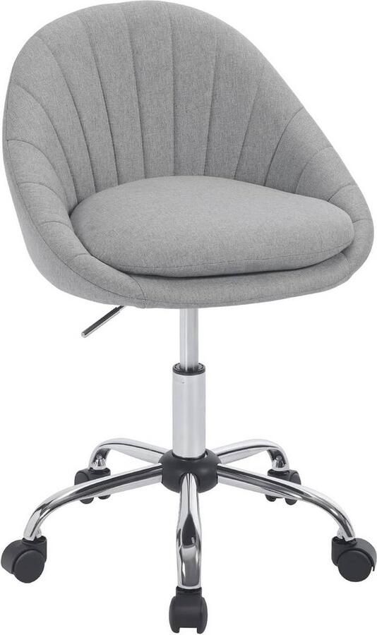 Rootz Living Rootz Ergonomische Bureaustoel Moderne Bureaustoel Dubbele Vulling In Hoogte Verstelbaar 52cm x (72-82)cm x 52cm Grijs
